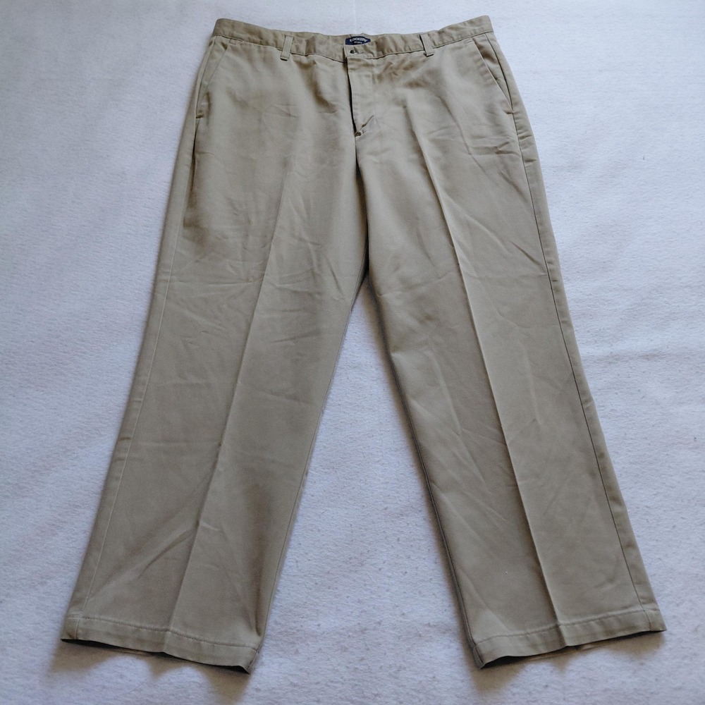Dockers Mens Khaki Pants 40x29 Beige Tan Relaxed Fit Chino Cotton Preppy Casual